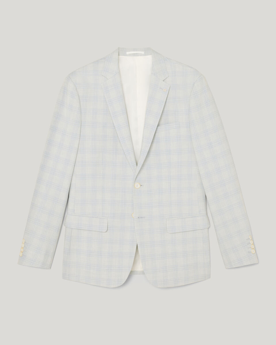 Prince of Wales Check Tailored Jacket, Grey Check, hi-res
